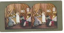 The Toilet Powder And Puff, Society Belle In Vestiário, c1900's Stereoview, usado comprar usado  Enviando para Brazil