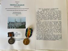 Ww1 medals graham for sale  PONTEFRACT