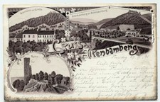 AK Altenbamberg Gruss aus Litho mit Gasthaus zur Linde Altenbaumburg Ruine, usado comprar usado  Enviando para Brazil