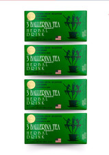 4 X 3 BALLERINA TEA Herbal Slim FORÇA EXTRA Perda de Peso 72 Saquinhos de Chá comprar usado  Enviando para Brazil