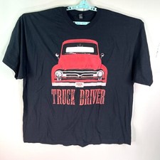 Camiseta masculina clássica vermelha anos 50 personalizada F 100 Truck Active 4XL preta gráfica, usado comprar usado  Enviando para Brazil