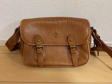 Bolsa de ombro Polo Ralph Lauren masculina carteiro tiracolo couro marrom dourado comprar usado  Enviando para Brazil