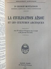 Montandon george civilisation d'occasion  Zillisheim
