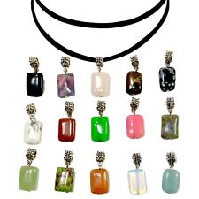 Rectangular gemstone pendant for sale  YORK