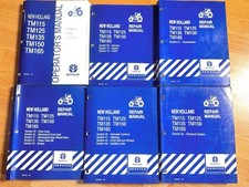 New Holland TM115 125 135 150 165 Trator manual de reparo conjunto de fábrica +operadores comprar usado  Enviando para Brazil