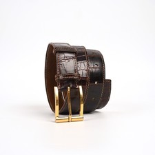 Weston crocodile belt d'occasion  Bordeaux-