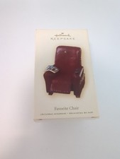 Ornamento lembrança Hallmark cadeira favorita 2007 reclinável vermelha Natal homem pai comprar usado  Enviando para Brazil
