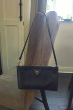 Bolsa de couro preta Prada Saffiano comprar usado  Enviando para Brazil