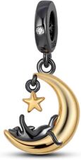 Cat moon charm for sale  LIVERPOOL