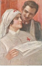 Vecchi F. Prima Guerra Mondiale 3.9.1917. Croce Rossa, Crocerossina. comprar usado  Enviando para Brazil