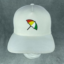 Chapéu guarda-chuva G/FORE Arnie branco logotipo guarda-chuva forrado de malha ajustável Snapback comprar usado  Enviando para Brazil