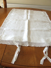Vintage white linen for sale  STOKE-ON-TRENT