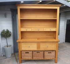 Solid oak console for sale  DARTFORD