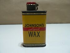 Lata de cera líquida vintage Johnsons lata de 1/3 pinta 1/4 completa 1937 data de direitos autorais. comprar usado  Enviando para Brazil