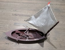 Boneca American Girl Caroline's Skiff Veleiro de Madeira com Remos - COMPLETO, usado comprar usado  Enviando para Brazil