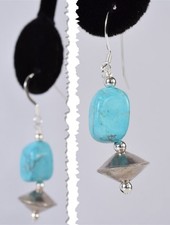 Brincos de prata esterlina + turquesa boho chique comprar usado  Enviando para Brazil