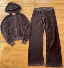 Usado, Conjunto de Trajes Vintage Juicy Couture Tamanho Pequeno Marrom Chocolate Ano Novo  comprar usado Usado, Conjunto de Trajes Vintage Juicy Couture Tamanho Pequeno Marrom Chocolate Ano Novo  comprar usado  Enviando para Brazil