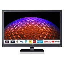 Usado, Smart TV Sharp 1T-C24BC0KR1FB 24" polegadas HD pronta LED com Freeview Play comprar usado  Enviando para Brazil