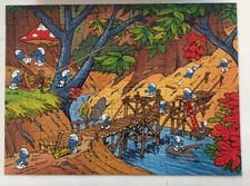 Peyo puzzle schtroumpf d'occasion  Sévrier