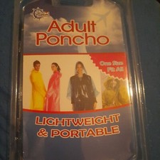 Waterproof poncho reusable for sale  LONDON