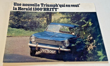 Brochure triumph herald d'occasion  Quarré-les-Tombes