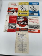 Vintage race programmes for sale  LICHFIELD