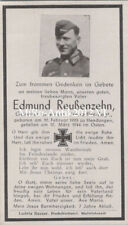 Sterbezettel edmund reußenzeh gebraucht kaufen  Jena