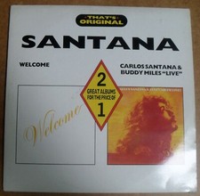 SANTANA & BUDDY MILES - WELCOME & LIVE.  1988 UK RE-ISSUE FUSION 2 LP GATEFOLD. comprar usado  Enviando para Brazil