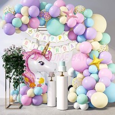 Conjunto de arco balão unicórnio guirlanda festa de aniversário casamento decoração macaron vintage comprar usado  Enviando para Brazil