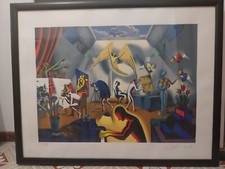 Litografia mark kostabi usato  Italia