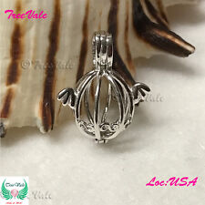 Gaiola Be Free Flying - Prata esterlina 925 - Pingente de gaiola de pérolas - Suporte 6-9mm comprar usado  Enviando para Brazil