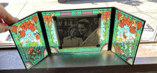Moldura dobrável vintage vitral seriglass aparência floral raposa coelho borboleta, usado comprar usado  Enviando para Brazil