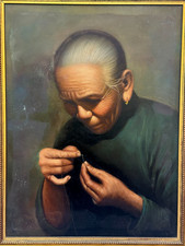 Vintage signed oil for sale  Hempstead