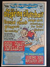 Silverchair The Offspring Springboard Festival pôster concerto anúncio anos 90 comprar usado  Enviando para Brazil