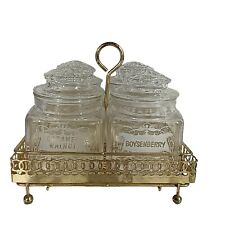Apothecary jars gold for sale  Clinton