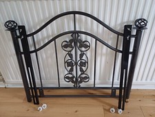 Metal headboard single for sale  BURY
