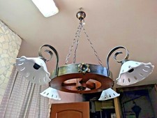 Lampadario rustico ferro usato  Acerra