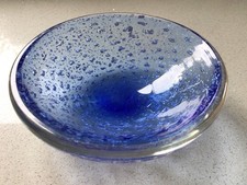 blue glass bowl for sale  HENFIELD