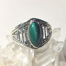 Ring malachit 925er gebraucht kaufen  Heiligenhaus