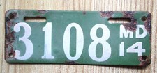 Maryland 1914 porcelain for sale  Lake Panasoffkee