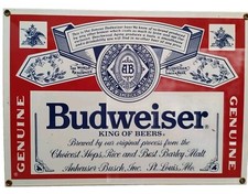 Plaque émaillée budweiser d'occasion  France