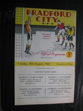 Programme 1960 bradford for sale  NUNEATON