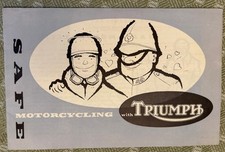 Triumph motorcycle booklet for sale  Port Washington