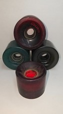 Lote de 4 rodas mistas de longboard 70mm Quest e sem marca vermelho verde preto usado comprar usado Lote de 4 rodas mistas de longboard 70mm Quest e sem marca vermelho verde preto usado comprar usado  Enviando para Brazil