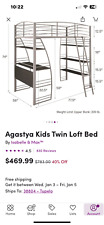 Kids twin loft for sale  Saltillo