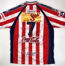 Camiseta de futebol vintage 2000 Atletica Chivas De Guadalajara equipe GG assinada usada comprar usado  Enviando para Brazil