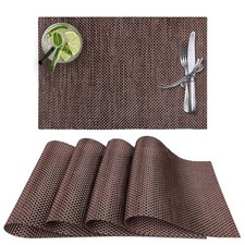 Usado, Tapete de mesa antiderrapante resistente ao calor cozinha vinil PVC tecido placemats. comprar usado  Enviando para Brazil
