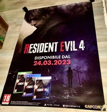 Resident Evil 4 Remake HD PLAYSTATION Xbox Promo Official Store Poster 130X97 comprar usado  Enviando para Brazil
