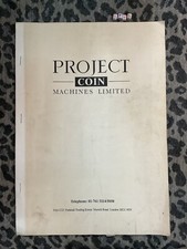 Vintage PROJECT COIN MACHINE LTD Máquina de Frutas Máquina de Jogos Manual comprar usado  Enviando para Brazil
