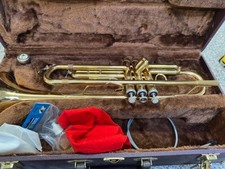 Gold trumpet case for sale  GUILDFORD